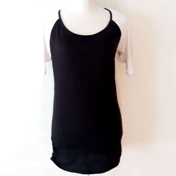Victoria's Secret Short Sleeve T-Shirt Dress Ruched Sides - Small Casual Dress - Picture 7 of 9